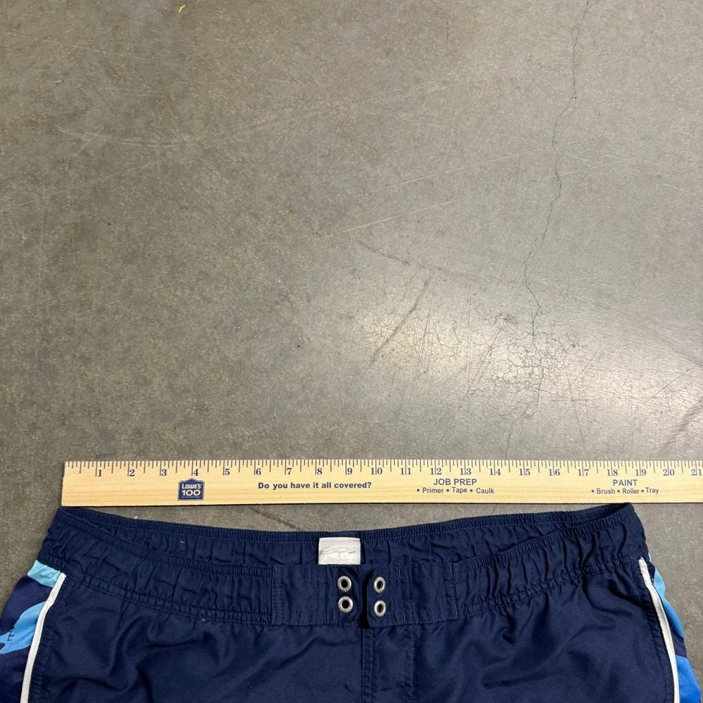 Nike Mens XL Swim Trunks Navy Blue Floral Side Panel Board Shorts Mesh Lined